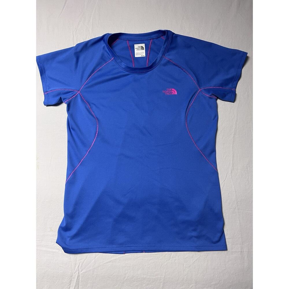 North Face Womens Purple Performance Running Shirt Athletic Short Sleeve Outdoor
